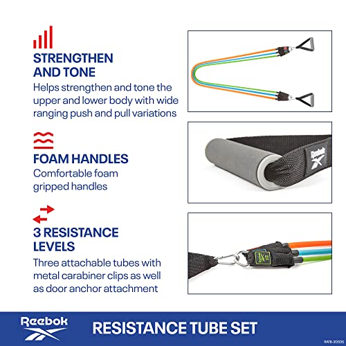 Reebok Juego de tubos de resistencia