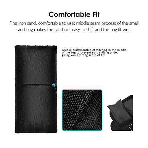 REEHUT Peso para Tobillo, Pesas Ajustables y muñeca con Correa para Fitness, Correr, Caminar, Senderismo y Gimnasio (1-5 Libras por Peso, 2-10 Libras por par)