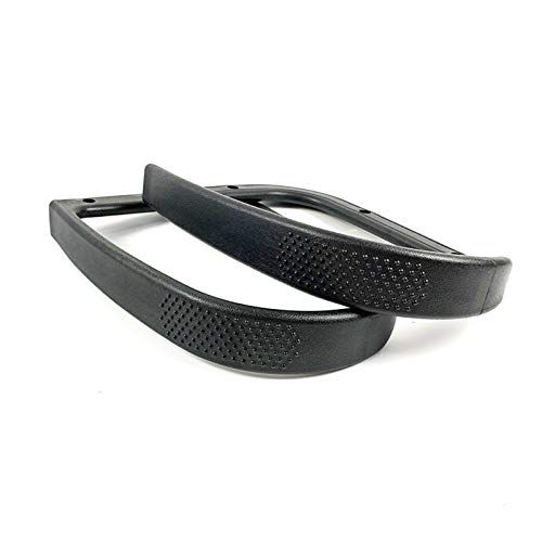 Reemplazo de la silla de oficina de los reposabrazos de plástico, reposabrazos de reemplazo de 40.5 * 27 cm, repuesto de repuestos Silla de oficina Reposabrazos, soporte de apoyabrazos un par,Negro