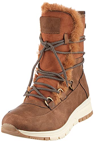 Refresh 77849, Botas Cortas al Tobillo Mujer, Camel, 37 EU