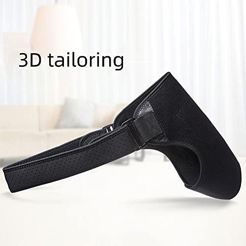 Regalos de Invierno Sannofair - Masaje térmico para hombros con 3 ajustes de calefacción, correa ajustable para terapia de calor o frío para manguito rotador, tendinitis de esguince de dolor