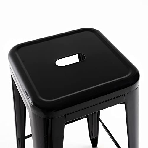 Regalos Miguel - Packs Taburetes Altos - Pack 2 Taburetes Torix Altos - Negro - Envío Desde España