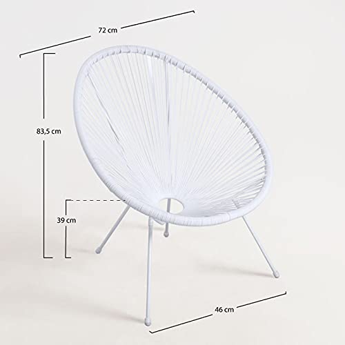 Regalos Miguel - Sillas Comedor - Silla Karibic - Blanco - Envío Desde España
