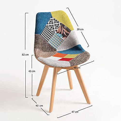 Regalos Miguel - Sillas Comedor - Silla Synk Patchwork - Envío Desde España