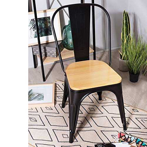 Regalos Miguel - Sillas Comedor - Silla Torix Madera Natural - Rojo - Envío Desde España