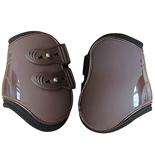 Rehomy Botas de Pierna Trasera Delantera de Caballo Protector de Guardia de Pierna de Caballo Ajustable para Protección de Tendón Ecuestre 4 Unids/Lote