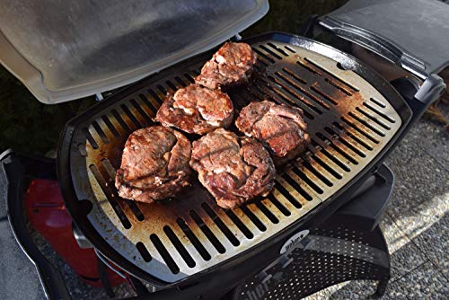 Rejillas de Acero Inoxidable y Placas de Parrilla adecuadas para Weber Q100 Q200 Q300 Series, Tamaño :Grillrost Q200/Q2000 Baureihe