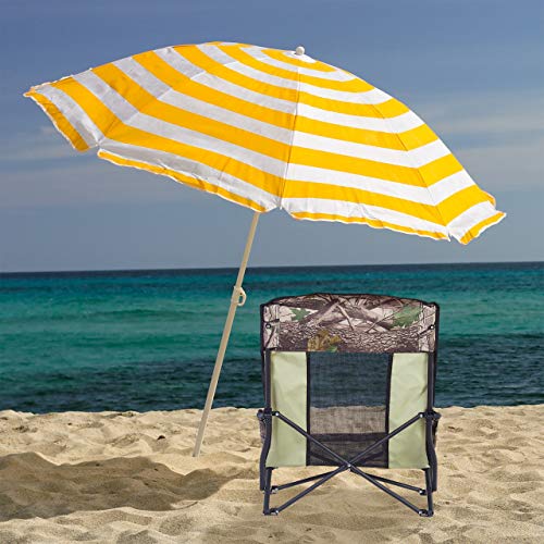 Relaxdays, Verde, Silla Plegable con Bolsa para Playa, Camping, Jardín y Pesca, Acero y Plástico, 70 x 57 x 55 cm
