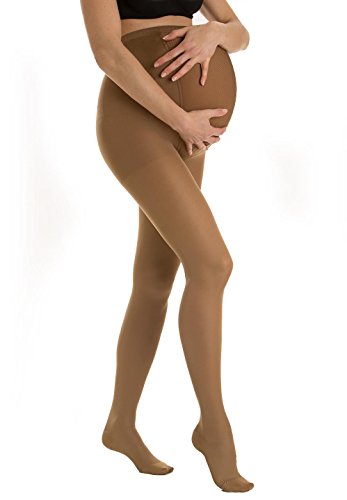 Relaxsan Microfibra 890M (Visón, Tg.3) Pantimedias de maternidad 140 Den compresión 18-22 mmHg