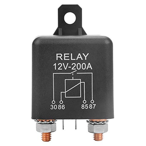 Relé de arranque, WM686 12V 4-Pin 200A Relé de arranque para trabajo pesado Interruptor de encendido/apagado RL / 180 200A Normalmente abierto para grúas pequeñas, cosechadoras de trigo