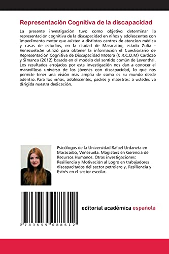 Representación Cognitiva de la discapacidad: Niños y Adolescentes con impedimento motor