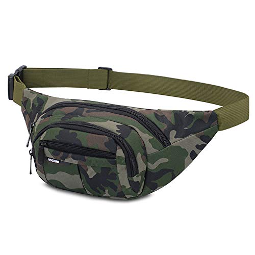 Resistente al Agua riñonera Bolsa de Cintura Cremallera Bolsa riñonera de Viaje Senderismo al Aire Libre Deporte Vacaciones Dinero Bolsa de Cadera Paquete