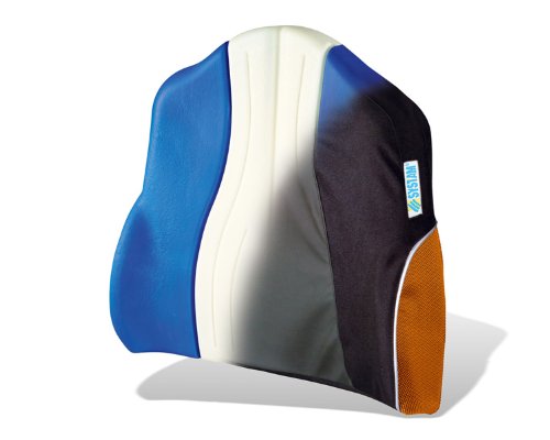 Respaldo moldeado de espuma viscoelástica con memoria de forma multiportancia de muy alta densidad, ancho sillón de 44 a 50 cm.