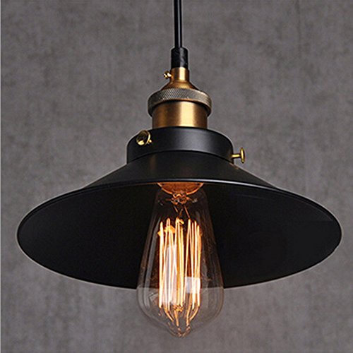 Retro Vintage Colgante de Luz - E27 Industrial Metal Pantallas de Iluminación Clásico Edison Decorativa Iluminación, Moderna Lámpara de Techo para Loft Restaurante Coffee Bar
