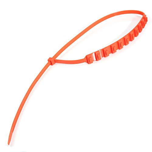 RETYLY 20 Pcs/Lote Neumático De Nieve Cadenas De Neumáticos Invierno Antideslizante Tendón De Carne Cadena De Naranja De Nylon Derueda De Vehículos para Coches/SUV