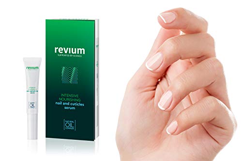 Revium - Sérum nutritivo de acción intensiva para uñas y cutículas,producto de cuidado con aceites de mirra,algodón,almendra,canola y germen de trigo,con vitaminas (A, E, F y C) y lecitina, 7ml
