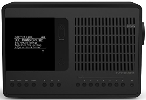 Revo SuperConnect Portátil Digital Negro - Radio (Portátil, Digital, Dab,Dab+,FM, 15 W, 8,89 cm (3.5"), OLED)