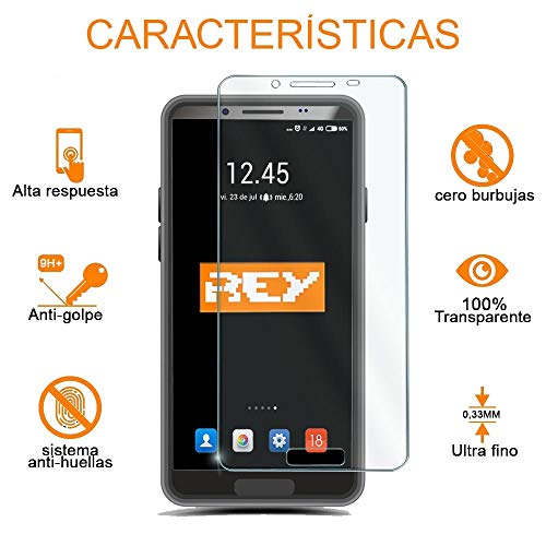 REY Protector de Pantalla para Nintendo Switch, Cristal Vidrio Templado Premium
