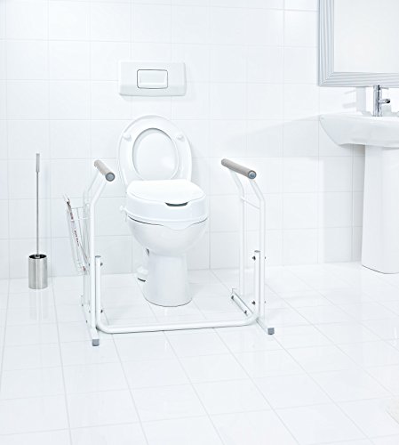 Ridder A0110101 - Apoyo portátil para el baño, con Bandeja de almacenaje, Color Blanco