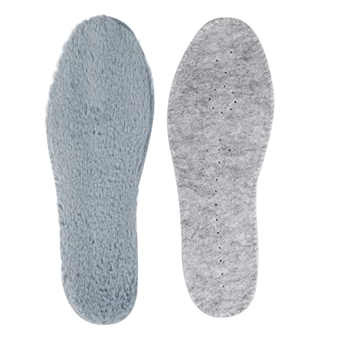riemot Plantillas Ortopédicas con Soportes de Arco, Plantillas Deportivas Hombre Mujer, Fascitis Plantar y Tendinitis, pie Plano, el Dolor de Talón, para el Dia a Dia, Senderismo, Trabajo, Gris 46-47