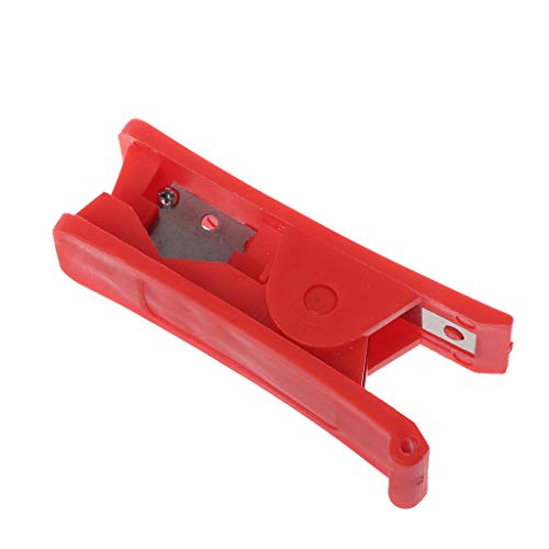 RK-HYTQWR PVC PU Nylon Caucho Silicona Tubo de plástico Cortador de Manguera de Tubo Tijeras para Cortar Tijeras Calientes, traqueales, Rojo y Plateado