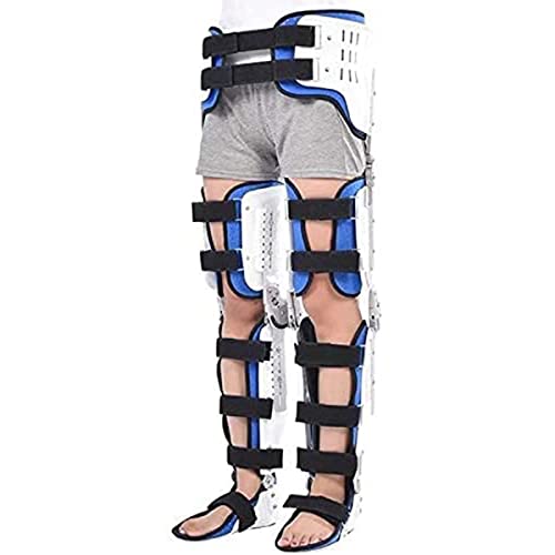 Rodillera con bisagras, Tobillo, pie, Soporte de Cintura para Adultos, Soporte de fijación de articulaciones, Protector de inmovilizador de ortesis de Soporte de Rodilla Ajustable ROM