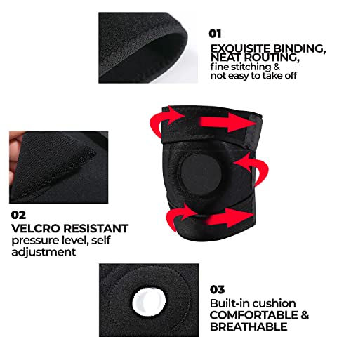 rodillera menisco y ligamento - rodillera deportivas - rodillera ortopédica - rodillera ajustable para alivio y prevención de lesiones - Apoyo para Dolor de Artritis