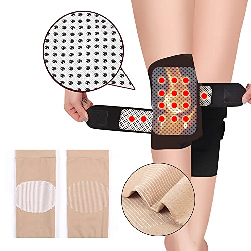 Rodilleras cálidas, Rodillera magnética, Rodillera de calefacción de rodilla, Rodillera de calefacción automática, Correas de turmalina calientes, Rodilleras ajustables