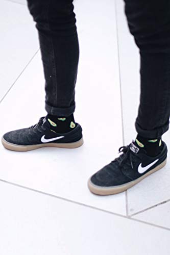 Roits Aguacates Negros - Calcetines Originales Hombre y Mujer (36-40)