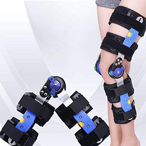 RONGW JKUNYU Knee Pads Soporte de la Rodilla de la ortesis de la Rodilla Ajustable Adulta con bisagras bilaterales Articulated Knee Brace Patella Compresión de la Pistola