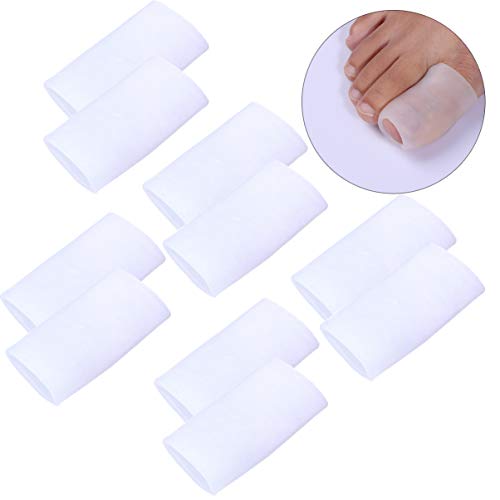 ROSENICE Protector de pantalla para dedo del pie de silicona, gel, 5 pares de protectores de juanete