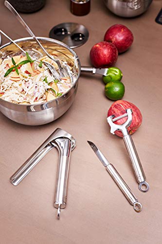 Rösle Acanalador de Frutas, Cortador de Cáscaras de Calidad para Tiras Finas de Cáscaras, Cítricos, Decoración, Acero Inoxidable 18/10, Apto para el Lavavajillas
