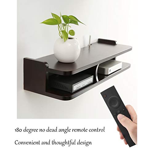 Router rack Estante del Enrutador Caja De Almacenamiento Inalámbrico WiFi Almacenamiento STB Estante Multifuncional Soporte De Pared Perforado Caja De Almacenamiento De Madera
