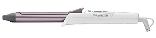 Rowenta Precious Curl CF3460 Rizador con recubrimiento Keratin and shine, temperatura hasta 200ºC, cable 360º y pantalla LCD, 25 mm de diámetro