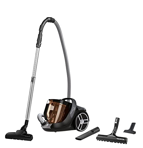 Rowenta Silence Force Cyclonic RO7230 - Aspiradora sin bolsa para parqué, cabezal de 2 posiciones, deslizamiento óptimo, ergonómica, depósito de suciedad de 2.5 l
