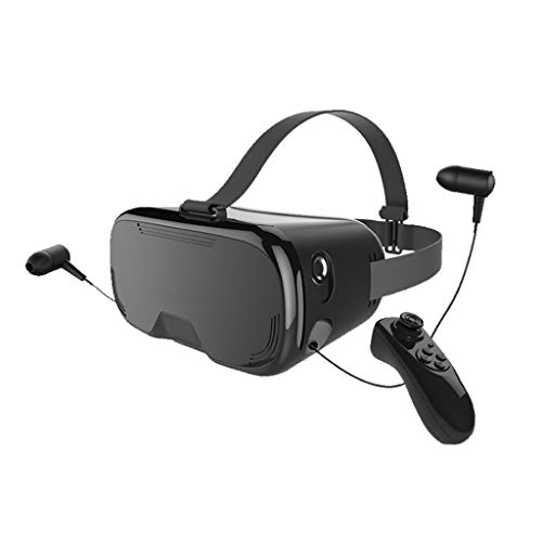 RSGK Auriculares de Realidad Virtual VR 3D, Casco panorámico de Realidad Virtual 3D en el hogar, Dispositivo Inteligente VR Somatosensorial, Adecuado para teléfonos móviles de 4.5"-6.7"