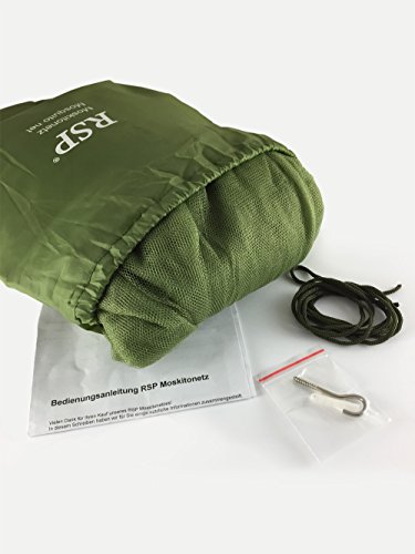 RSP Travel XXL - Mosquitera para Camas de Matrimonio o Individuales Verde Oliva Talla:0.60 x 2.5 x 12.5 m