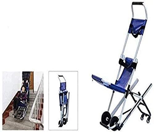 RTYUI Camilla Portátil Escalera Ligera Silla De Evacuación Ambulancia Bombero Evacuación Aleación De Aluminio Orugas Elevador De Escaleras Silla De Escalera Plegable 350 LB 1202