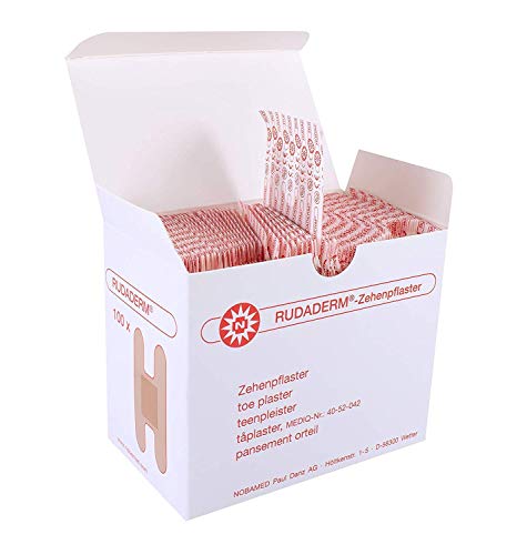 Rudaderm Parche para Dedos Del Pie Esparadrapo Noba Producto PZN 9440427 (Pieza 100)