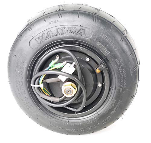 Rueda eléctrica Motor de Cubo Rueda Widen Citycoco Rueda de Coche eléctrico Rueda de neumático Gordo para Adultos 10 Pulgadas 48V-60V 500W (500W 48V)