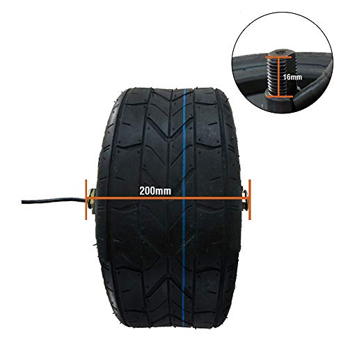 Rueda eléctrica Motor de Cubo Rueda Widen Citycoco Rueda de Coche eléctrico Rueda de neumático Gordo para Adultos 10 Pulgadas 48V-60V 500W (500W 48V)