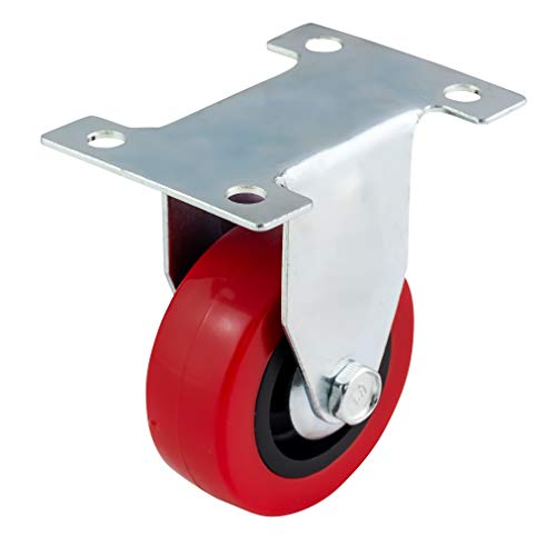 Ruedas fijas de poliuretano de 50 mm (PU) – Heavy Duty – Ruedas para muebles, electrodomésticos y equipos de Bulldog Castors – Máximo 150 kg por juego