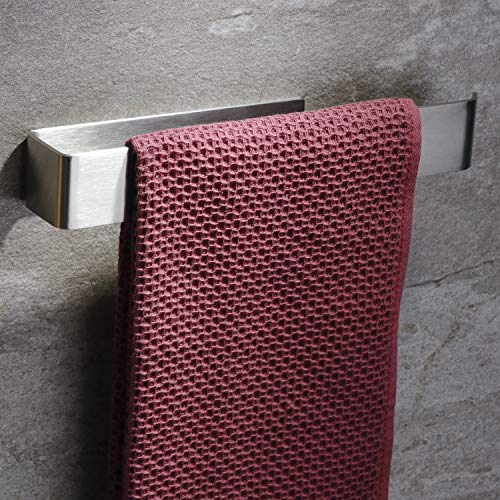 RUICER Toallero Adhesivo - Toalleros de Baño sin Taladro 26cm Barra Toallero Anilla Acero Inoxidable