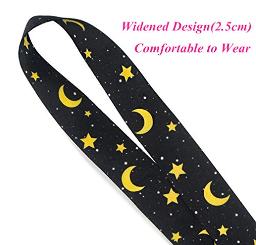 RuiChy 1pcs Cordón para el cuello con tarjetero transparente para la oficina, escuela, niñas, correas para el cuello