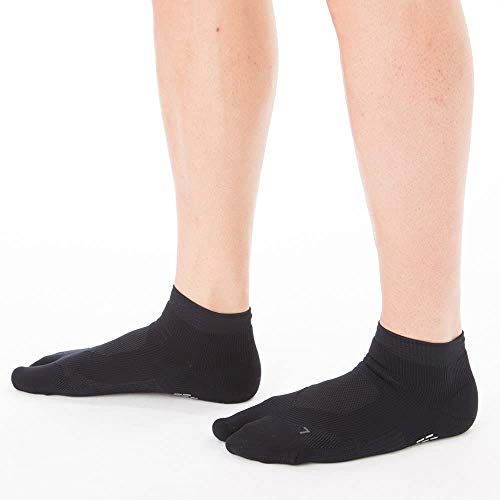 Runtage® Athlete Pro V2 - Calcetines deportivos para correr, fabricados en Japón, de alta tecnología, calcetines de compresión, calcetines para tabi, calcetines de compresión, unisex Negro 42/44