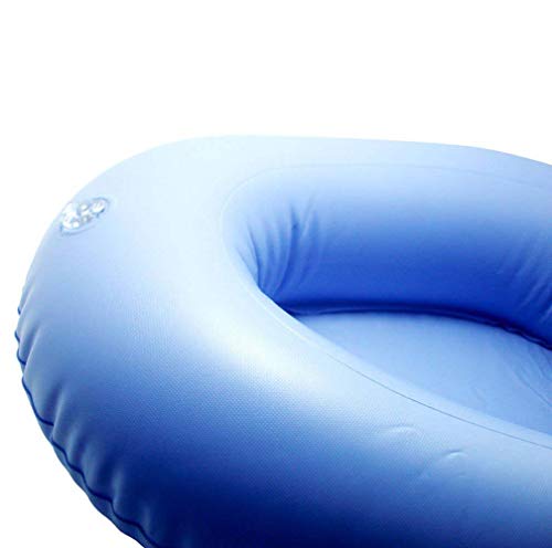 Rziioo 2 PCS Bedpans Inflación Cojines Orinal Lavable Portátil Ancianos Cuartos de Cama Inodoro de enfermería Orinales