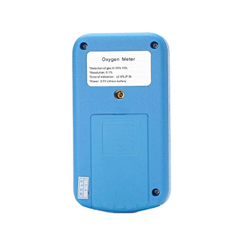 S-TROUBLE Medidor de oxígeno portátil KXL-803, Pantalla Digital LCD, luz de Sonido, Alarma de vibración, Detector de concentración de O2, analizador de Gas