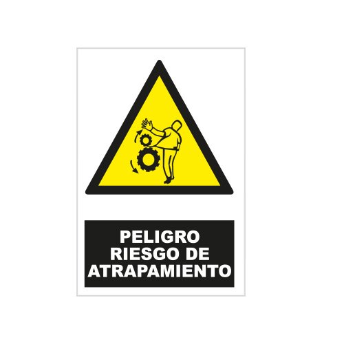 S21 Señalización ADR2280.G Señal peligro riesgo de atrapamiento, Multicolor
