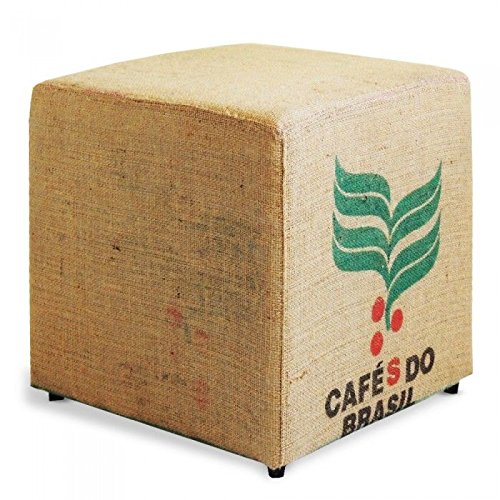 SABOREATE Y CAFE THE FLAVOUR SHOP Tela de Saco de Café de Origen Brasil Reutilizado para Tapizar de Yute Arpillera 100% Natural (70 cm x 1 metro)