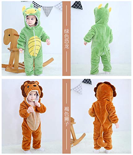 Saco De Dormir para Bebés Niños Niñas,Saco De Dormir De Una Pieza Recién Nacido, Pijamas De Los Niños Caseros Del Ocio, Mameluco Del Bebé-Verde_100cm